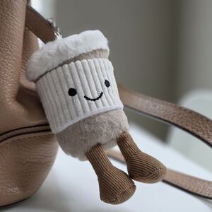 Coffee Cup Plush Bag Charm